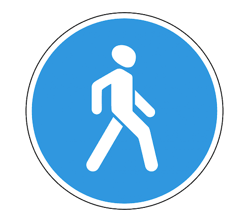 Знак «пешеходная дорожка»